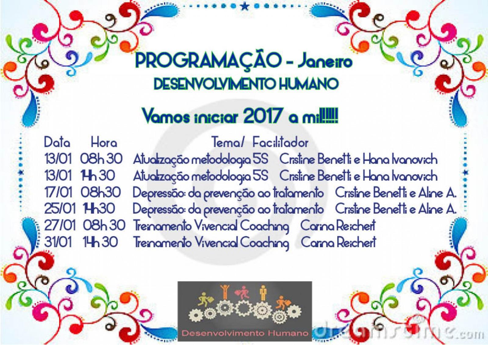Treinamento Desenvolvimento Humano de Janeiro