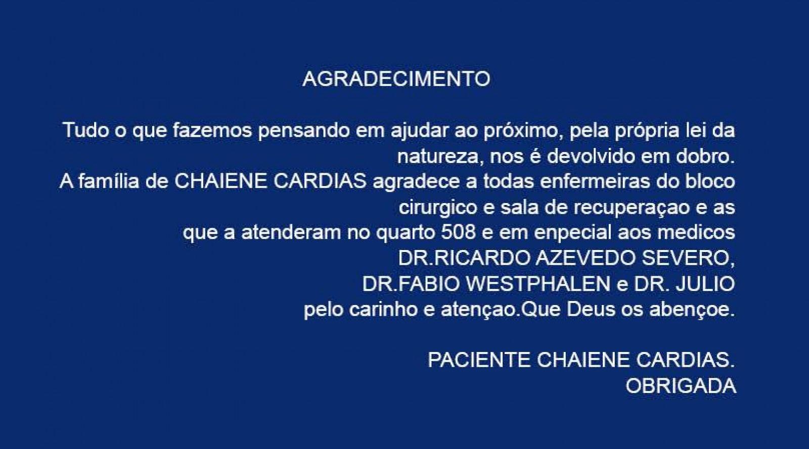 Agradecimento