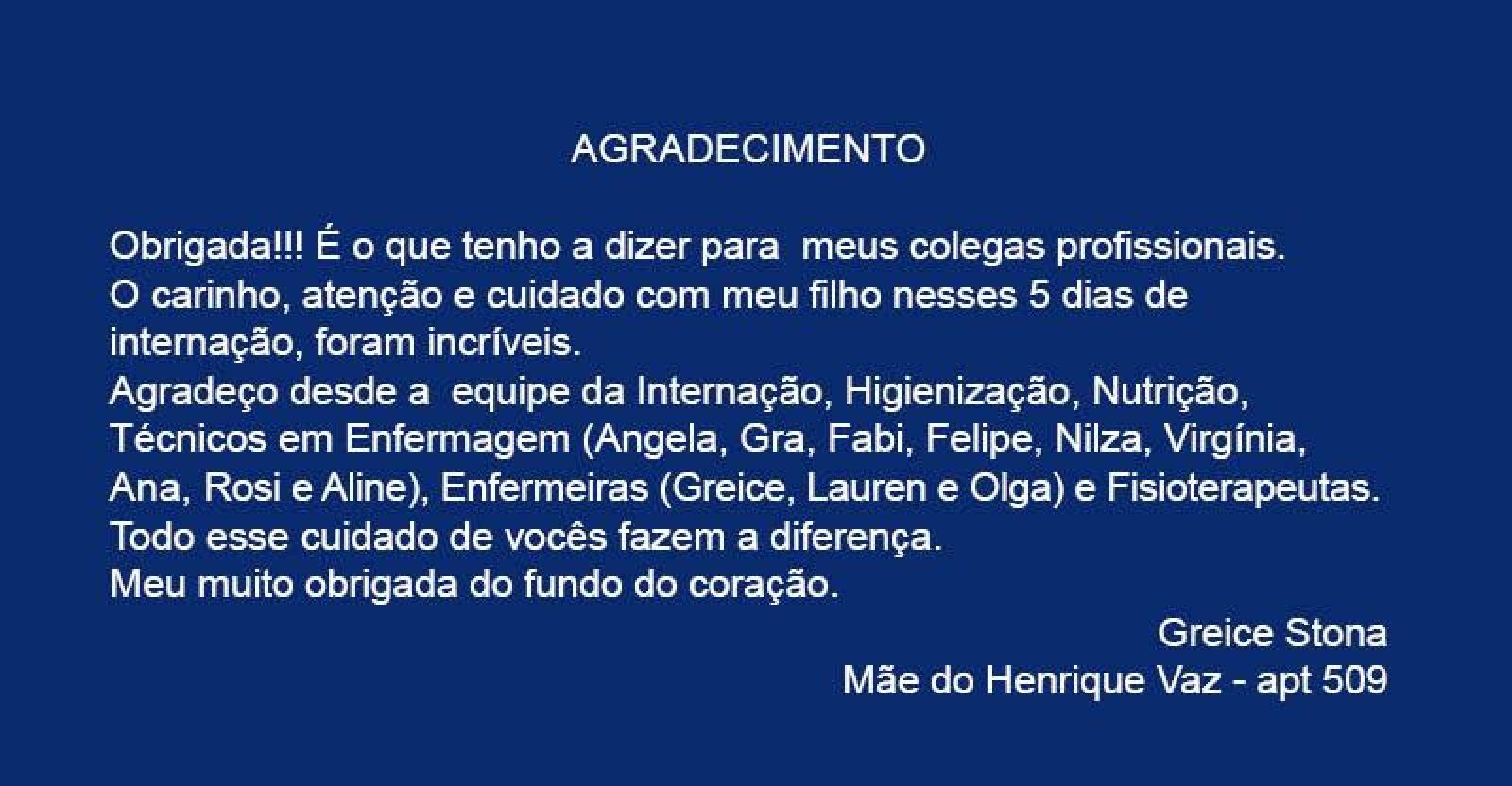 Agradecimento