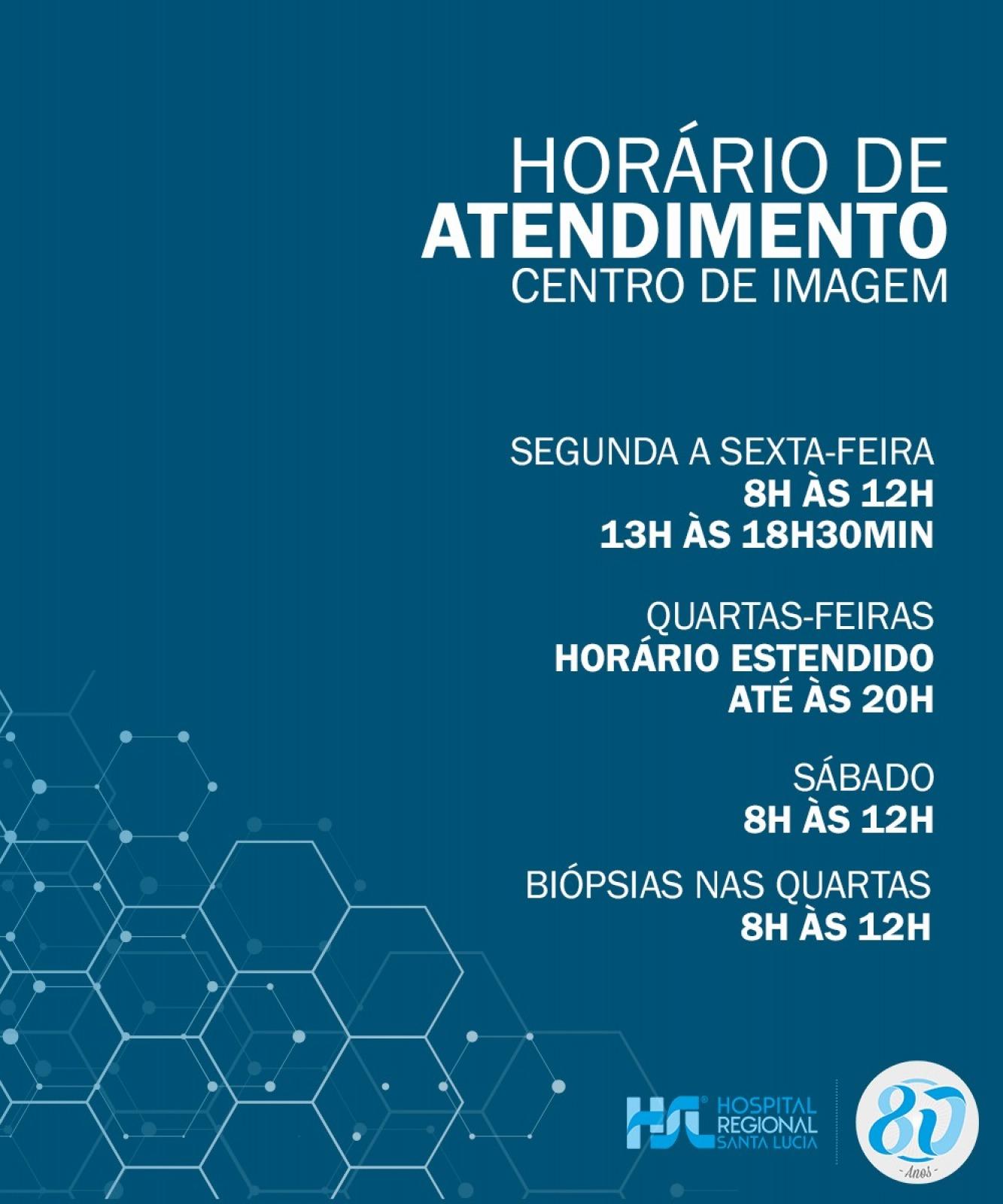  O Centro de Imagem está com novo horário de atendimento