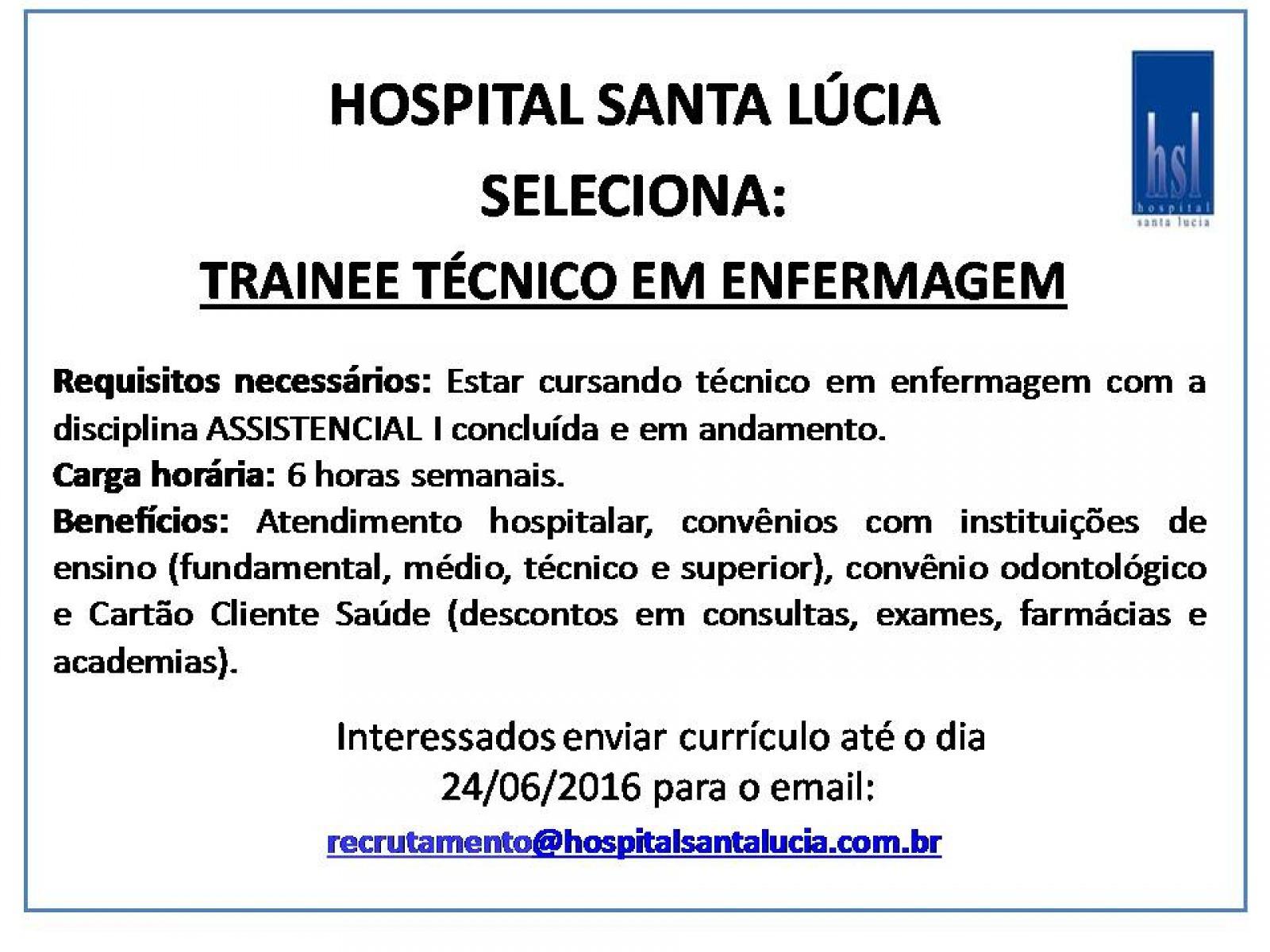 Trainee Técnico em Enfermagem