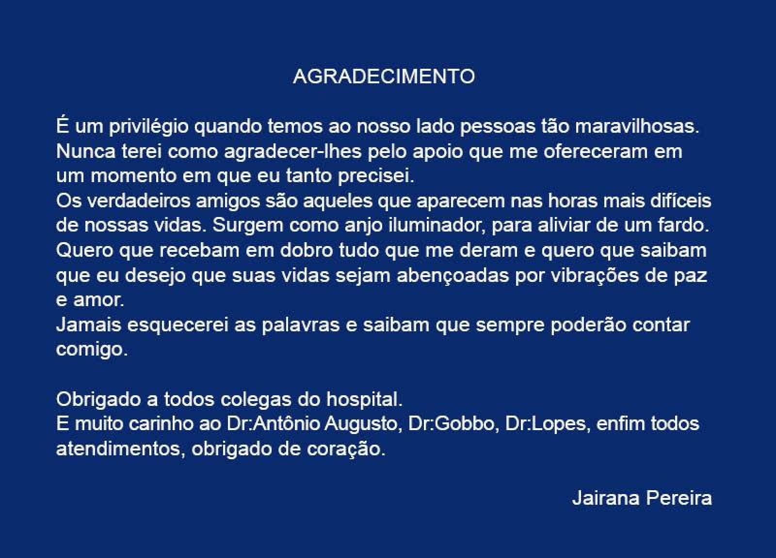 Agradecimento