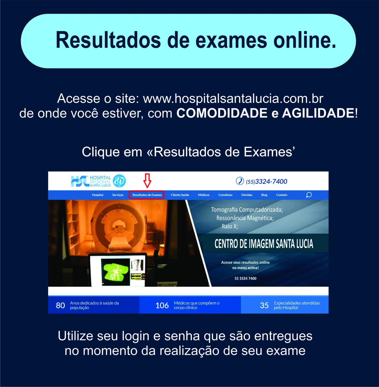 Resultado de Exames online