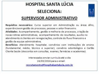 Supervisor Administrativo