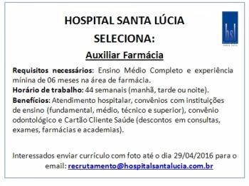 Auxiliar de Farmácia